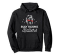 Busy Raising Ballers Mom Baseball Hoodie - Casual Everyday Wear Unisex - T-Shirt, Sweatshirt, Hoodie