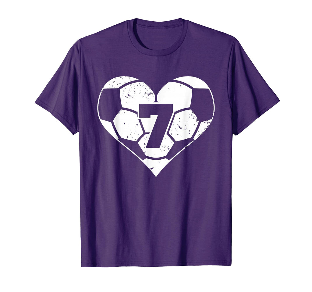 Soccer Number 7 Jersey Funny Soccer T-Shirt - Unique Graphic for Adults - T-Shirt, Sweatshirt, Hoodie
