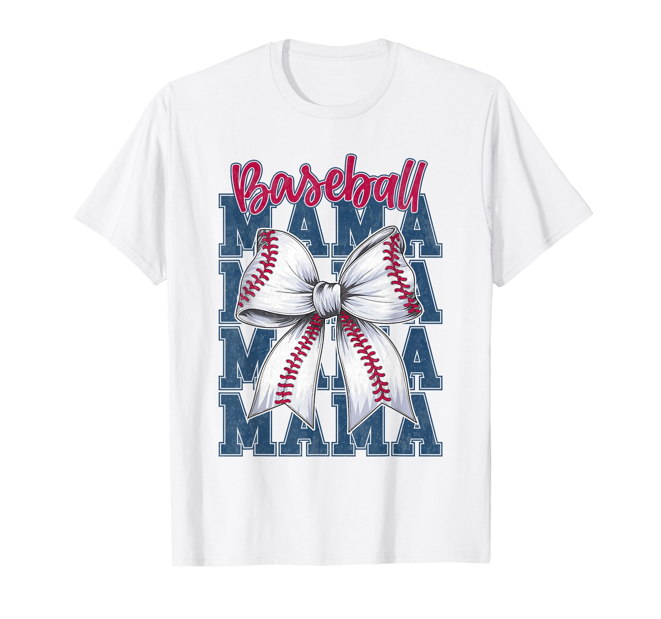 Baseball Mama Coquette Bow Game Day T-Shirt - Custom Art Print Men Women - T-Shirt, Sweatshirt, Hoodie