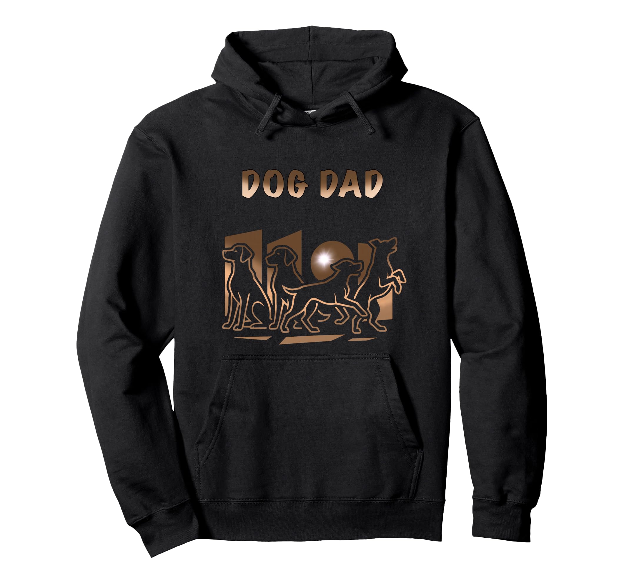 Dog Dad Hoodie - Minimalist Print for Adults - T-Shirt, Sweatshirt, Hoodie