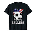 Busy Raising Ballers Soccer Soccer Mom T-Shirt - Graphic Print Unisex - T-Shirt, Sweatshirt, Hoodie