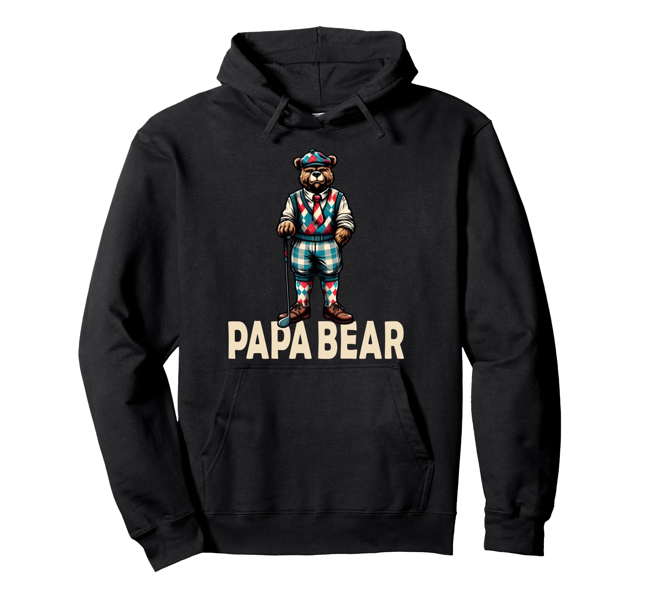 Papa Bear Gifts Funny Birthday Fun Gift Dad Hoodie - Graphic Print Unisex - T-Shirt, Sweatshirt, Hoodie