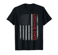 American Flag Cheer Dad Patriotic T-Shirt - Minimalist Print Men Women - T-Shirt, Sweatshirt, Hoodie