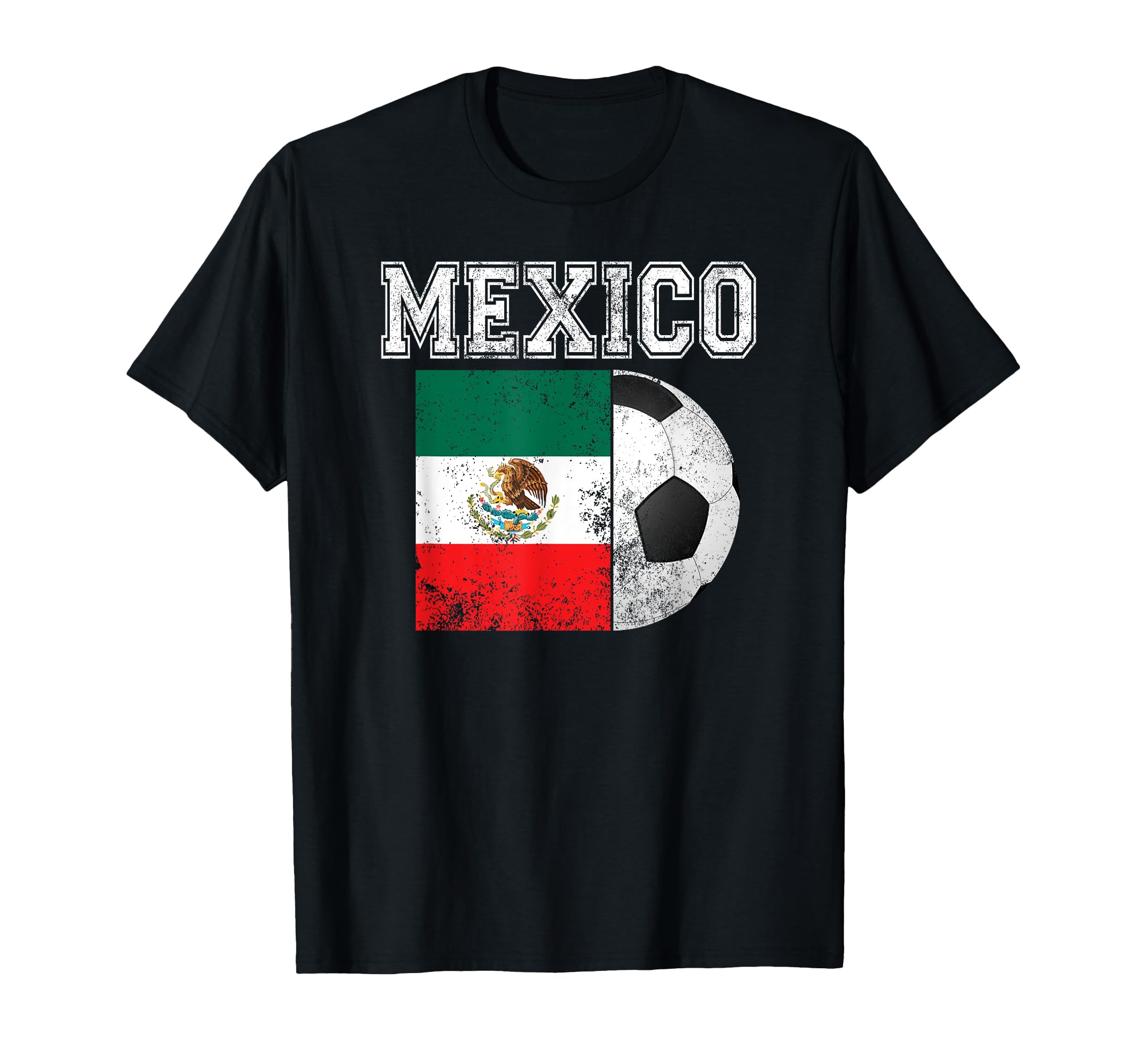 Mexico Flag Soccer Futbol T-Shirt - Casual Everyday Wear for Adults - T-Shirt, Sweatshirt, Hoodie