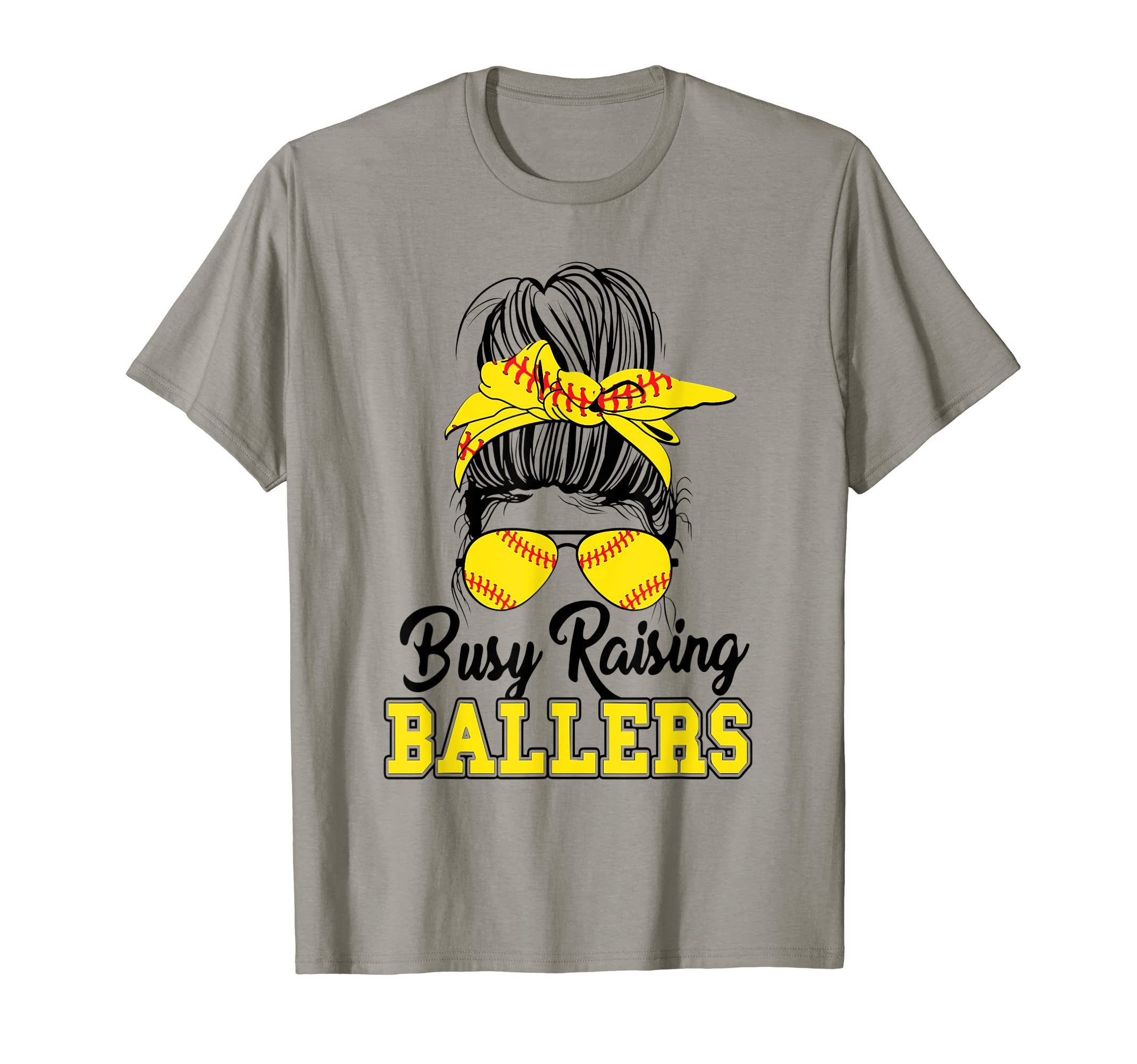 Busy Raising Ballers Softball Mom T-Shirt - Aesthetic Graphic Unisex - T-Shirt, Sweatshirt, Hoodie