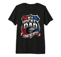 Mens Ice Hockey Dad Built Grind Tri Blend T-Shirt - Custom Art Print Unisex - T-Shirt, Sweatshirt, Hoodie