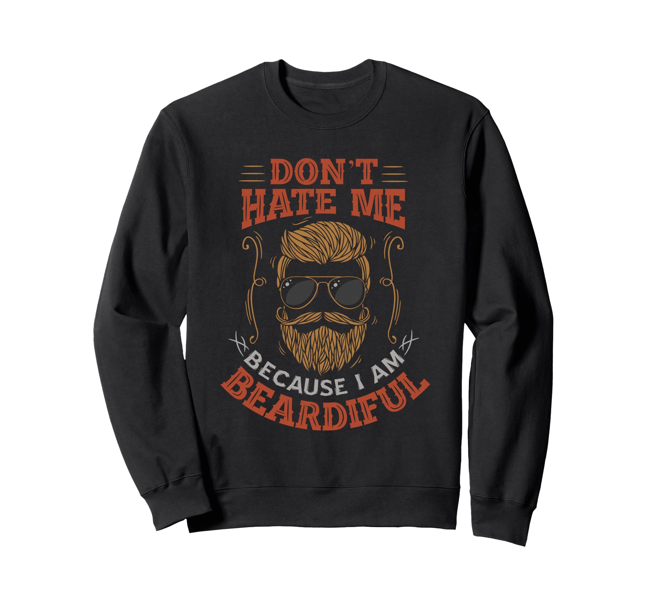 Bearded Daddy Mens Beard Bearded Sweatshirt - Custom Art Print for Adults - T-Shirt, Sweatshirt, Hoodie