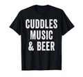 Cuddles Music And Beer Band Musician Dad T-Shirt - Streetwear Style Unisex - T-Shirt, Sweatshirt, Hoodie