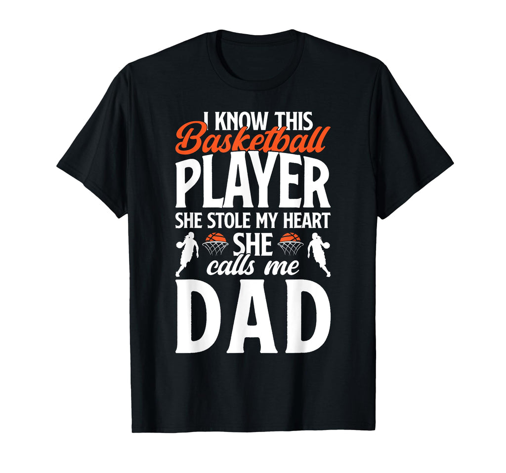 She Calls Me Basketball Dad Basketball T-Shirt - Graphic Print Men Women - T-Shirt, Sweatshirt, Hoodie