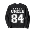 Number 84 Custom Proud Soccer Futbol Sweatshirt - Unique Graphic Men Women - T-Shirt, Sweatshirt, Hoodie
