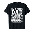 Dad Audrey Personalized Name Funny T-Shirt - Minimalist Print for Adults - T-Shirt, Sweatshirt, Hoodie