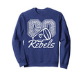Go Cheer Rebels Sports Name Gifts Sweatshirt - Minimalist Print Unisex - T-Shirt, Sweatshirt, Hoodie