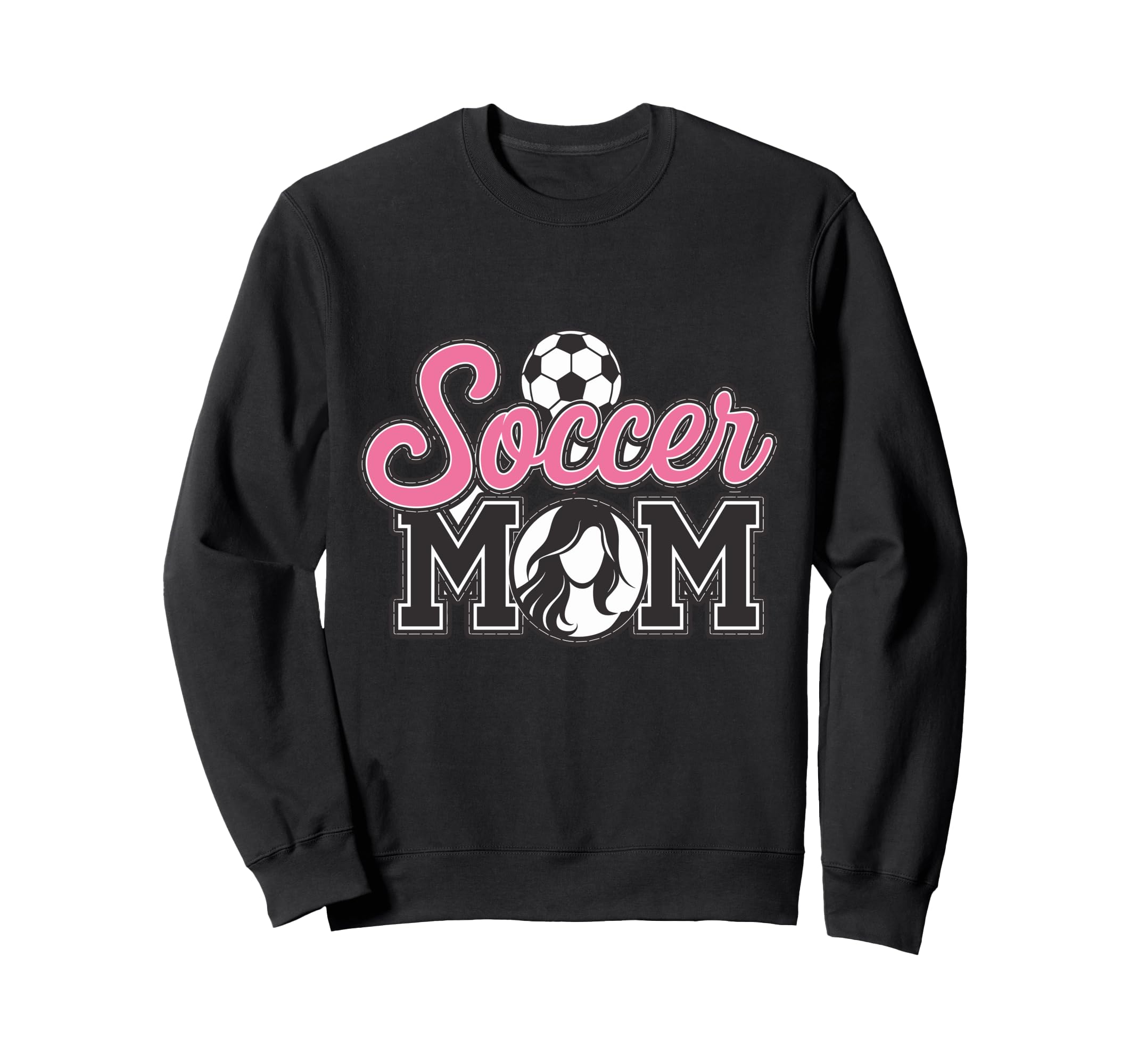 Soccer Mom Proud Supporter Team Sweatshirt - Fun Novelty Design for Adults - T-Shirt, Sweatshirt, Hoodie