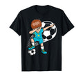 Dabbing Soccer Kazakhstan Fans T-Shirt - Fun Novelty Design Men Women - T-Shirt, Sweatshirt, Hoodie