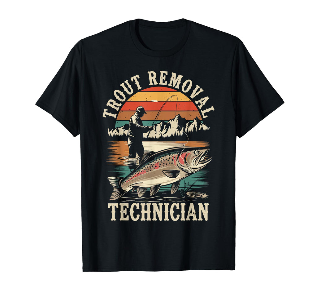 Funny Fisherman Trout Fly Fishing T-Shirt - Custom Art Print Men Women - T-Shirt, Sweatshirt, Hoodie