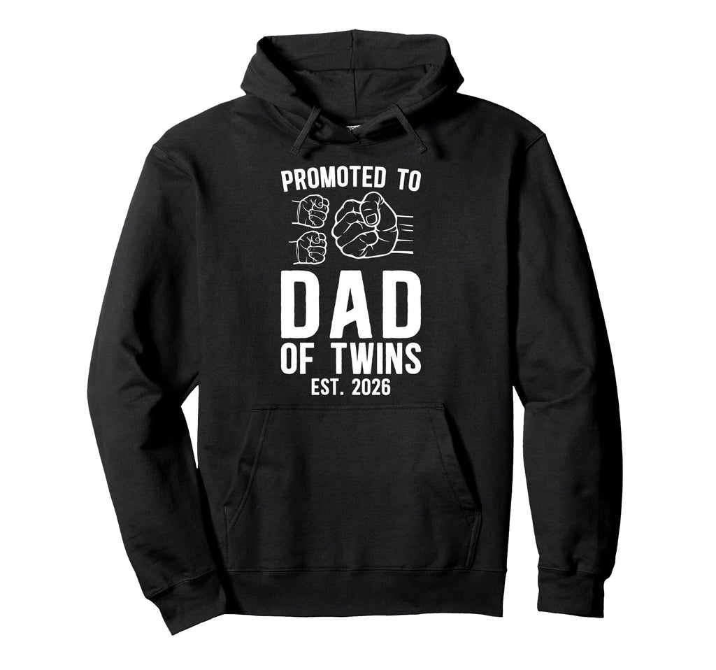 Promoted To Dad Twins 2026 Future Dad Hoodie - Unique Graphic Men Women - T-Shirt, Sweatshirt, Hoodie