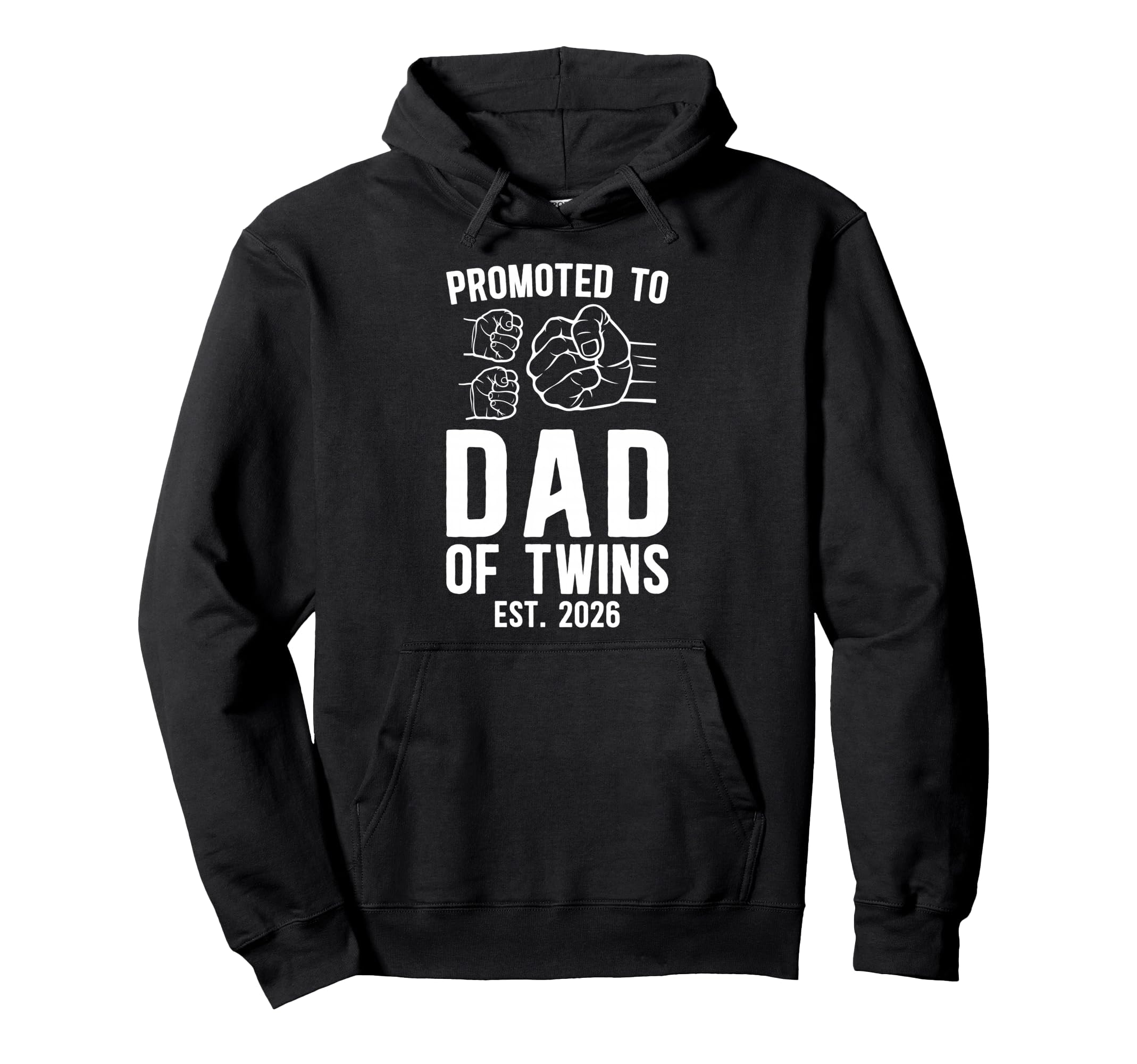 Promoted To Dad Twins 2026 Future Dad Hoodie - Unique Graphic Men Women - T-Shirt, Sweatshirt, Hoodie