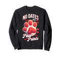 Pet Valentines Pawprint Single Dog Sweatshirt - Graphic Print Men Women - T-Shirt, Sweatshirt, Hoodie