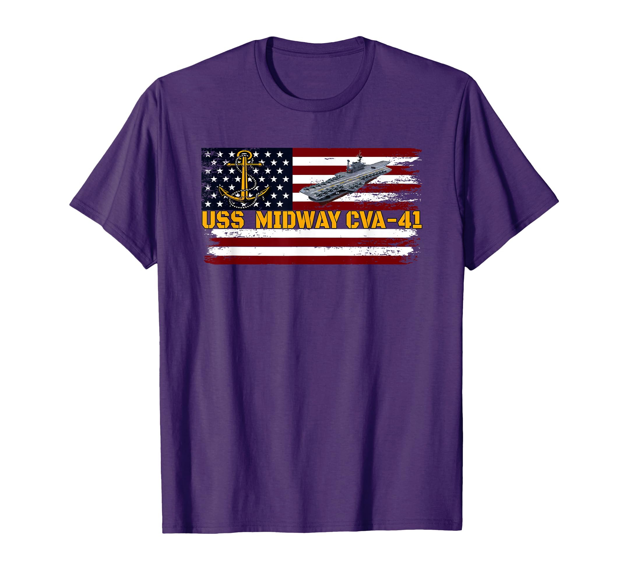 Aircraft Carrier Uss Midway Cva 41 T-Shirt - Fun Novelty Design Men Women - T-Shirt, Sweatshirt, Hoodie