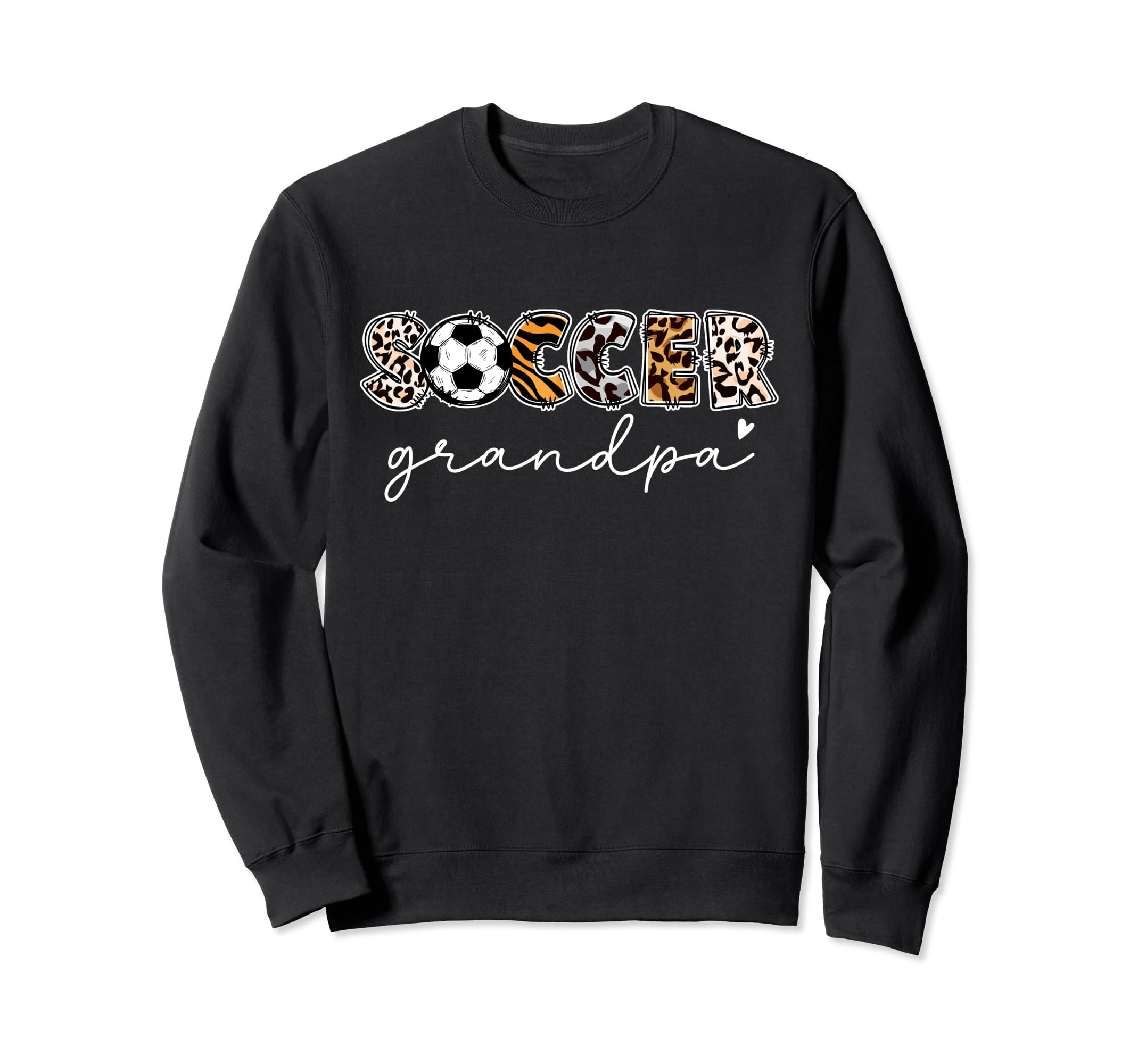 Soccer Grandpa Leopard Funny Sweatshirt - Custom Art Print Unisex - T-Shirt, Sweatshirt, Hoodie