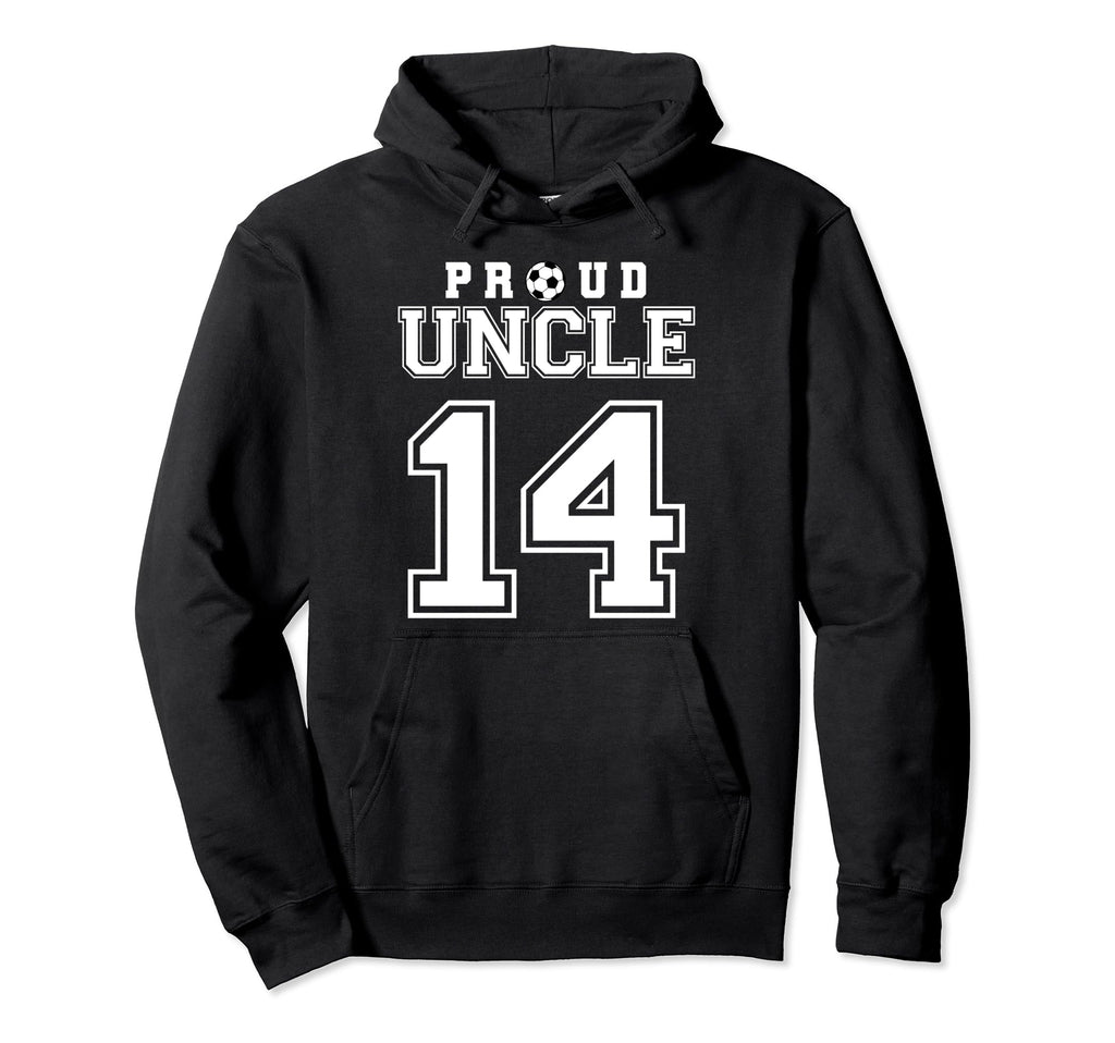 Number 14 Custom Proud Soccer Futbol Hoodie - Minimalist Print Men Women - T-Shirt, Sweatshirt, Hoodie