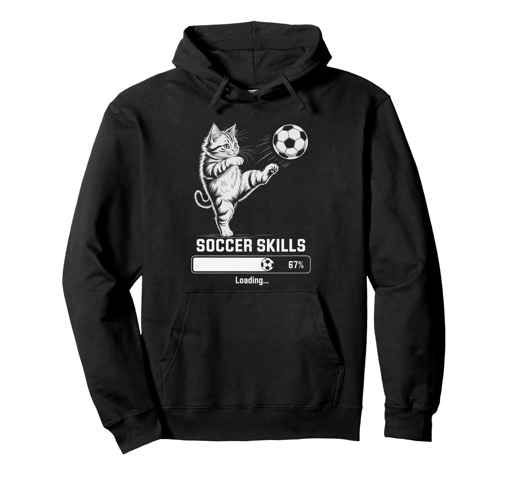 Kawaii Soccer Skills Loading Cat Mom Hoodie - Streetwear Style Men Women - T-Shirt, Sweatshirt, Hoodie
