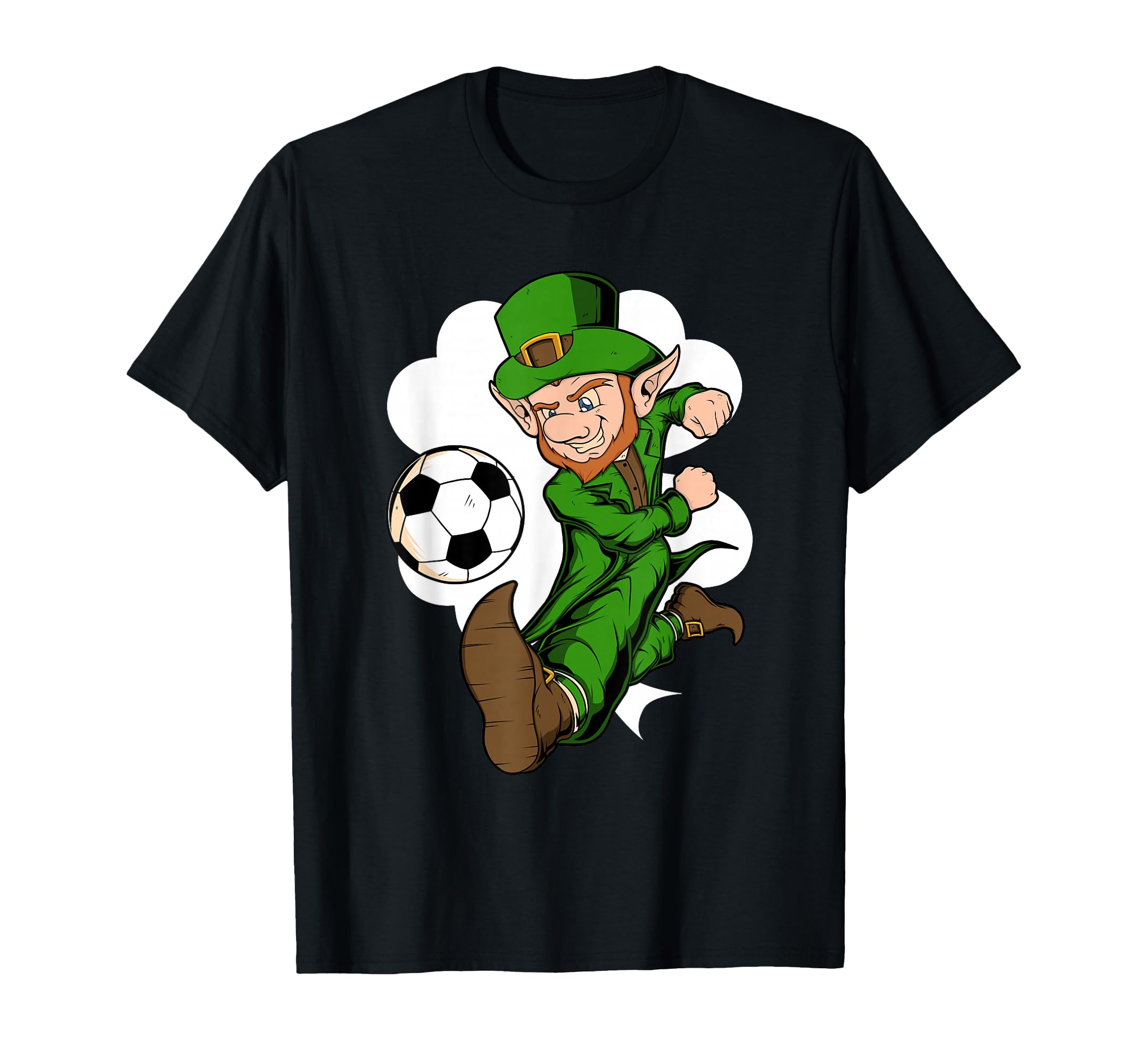 Soccer Player Leprechaun St Patricks T-Shirt - Minimalist Print for Adults - T-Shirt, Sweatshirt, Hoodie