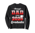 Proud Dad Two 2025 Graduates Twins Sweatshirt - Graphic Print Unisex - T-Shirt, Sweatshirt, Hoodie