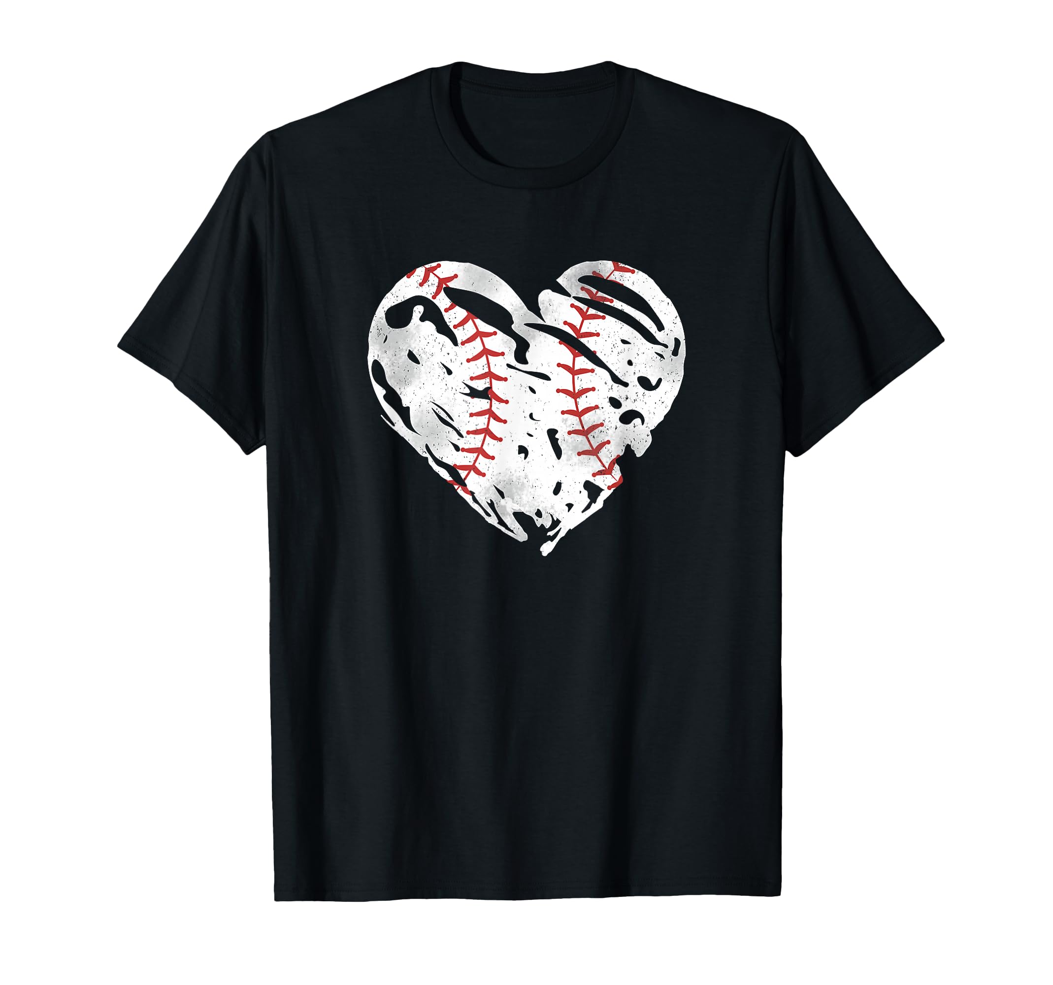 Ball Heart Coach Player Baseball Mom T-Shirt - Novelty Apparel for Adults - T-Shirt, Sweatshirt, Hoodie