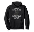 Twin Dad Im Fine Its Fine Everything Is Hoodie - Fun Novelty Design Unisex - T-Shirt, Sweatshirt, Hoodie