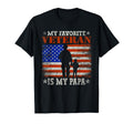Veteran Military My Favorite Veteran Is My T-Shirt - Unique Graphic Unisex - T-Shirt, Sweatshirt, Hoodie