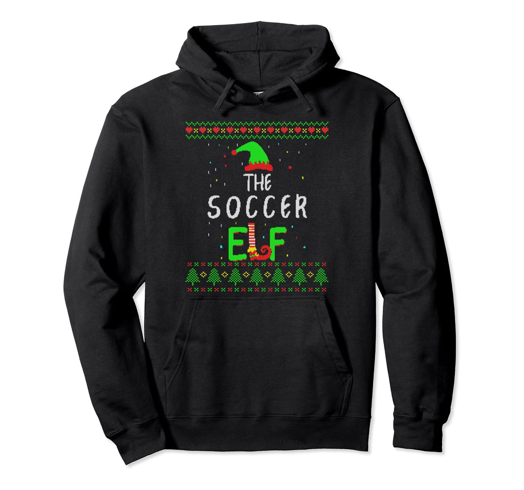 Soccer Elf Family Matching Ugly Pjs Hoodie - Aesthetic Graphic Men Women - T-Shirt, Sweatshirt, Hoodie