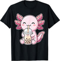 Axolotl Boba Tea Bubble Kawaii - Adult & Kids T-Shirts, Sweatshirts & Hoodies apparel design preview 1