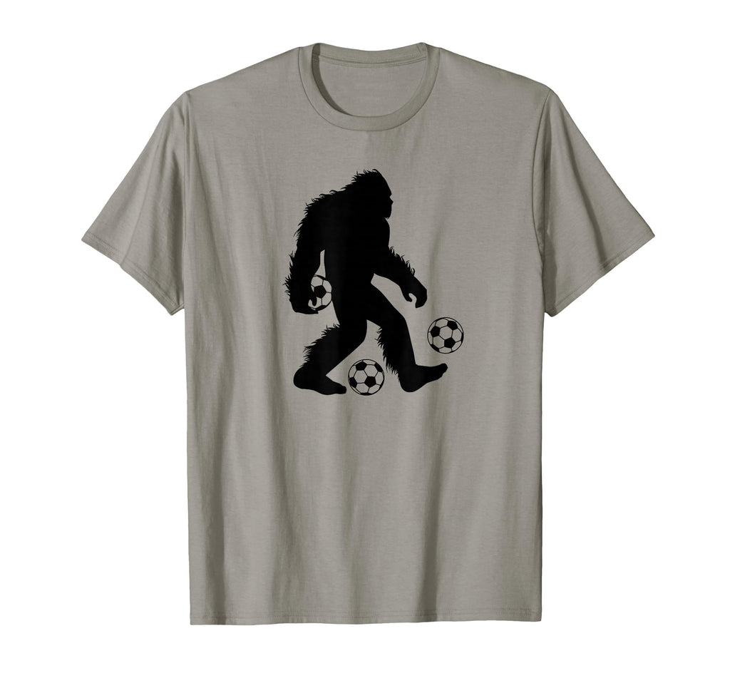 Funny Bigfoot Soccer Sasquatch Foot Ball T-Shirt - Unique Graphic Unisex - T-Shirt, Sweatshirt, Hoodie