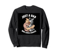 Just Dad Who Loves Zebras Funny Sweatshirt - Streetwear Style for Adults - T-Shirt, Sweatshirt, Hoodie