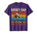 Hockey Dad Like Normal Dad Only Cooler T-Shirt - Trendy Graphic for Adults - T-Shirt, Sweatshirt, Hoodie