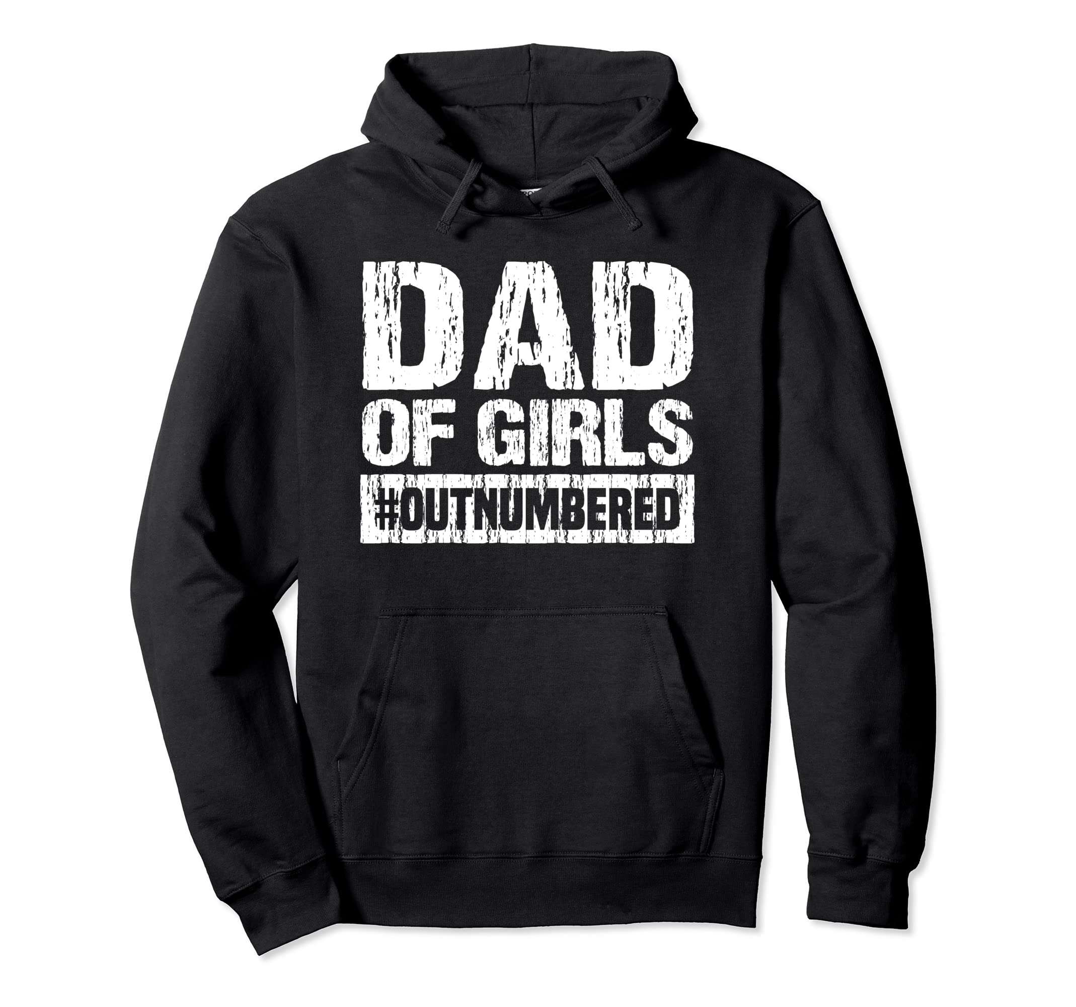 Dad Outnumbered Hoodie - Minimalist Print for Adults - T-Shirt, Sweatshirt, Hoodie