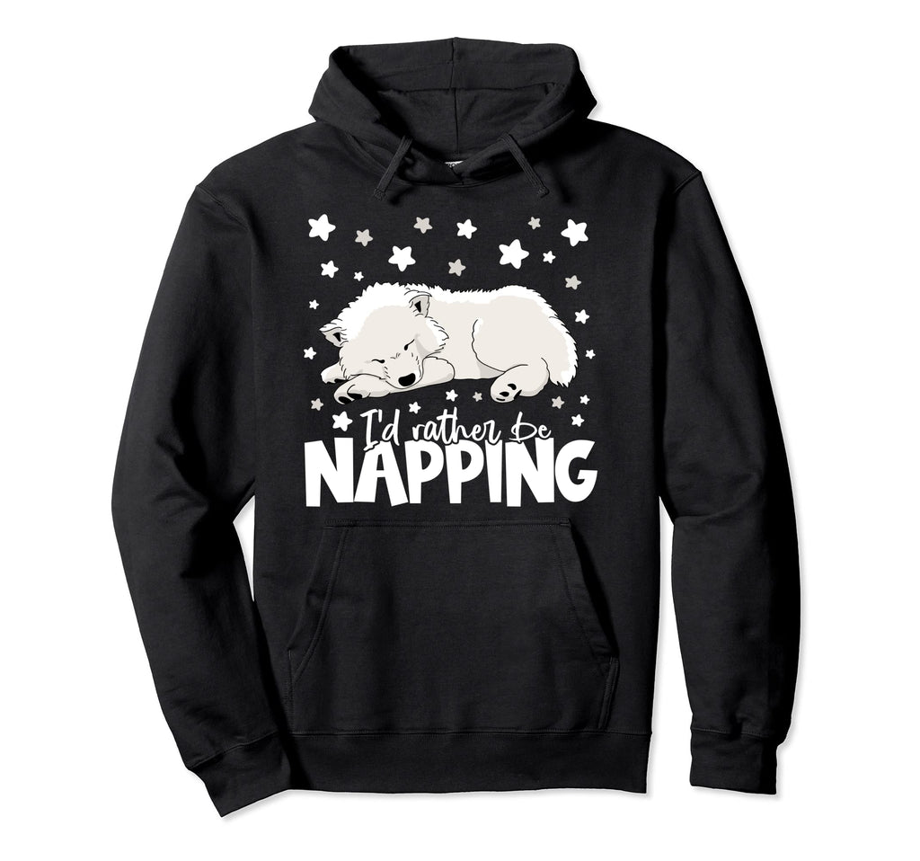 Id Rather Be Napping I Funny Samoyed Hoodie - Custom Art Print Men Women - T-Shirt, Sweatshirt, Hoodie