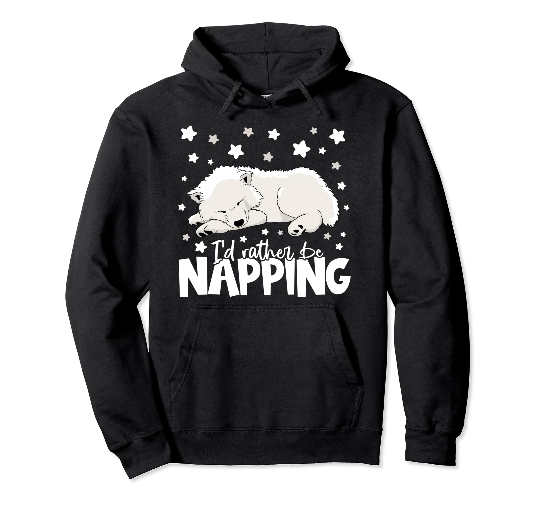 Id Rather Be Napping I Funny Samoyed Hoodie - Custom Art Print Men Women - T-Shirt, Sweatshirt, Hoodie