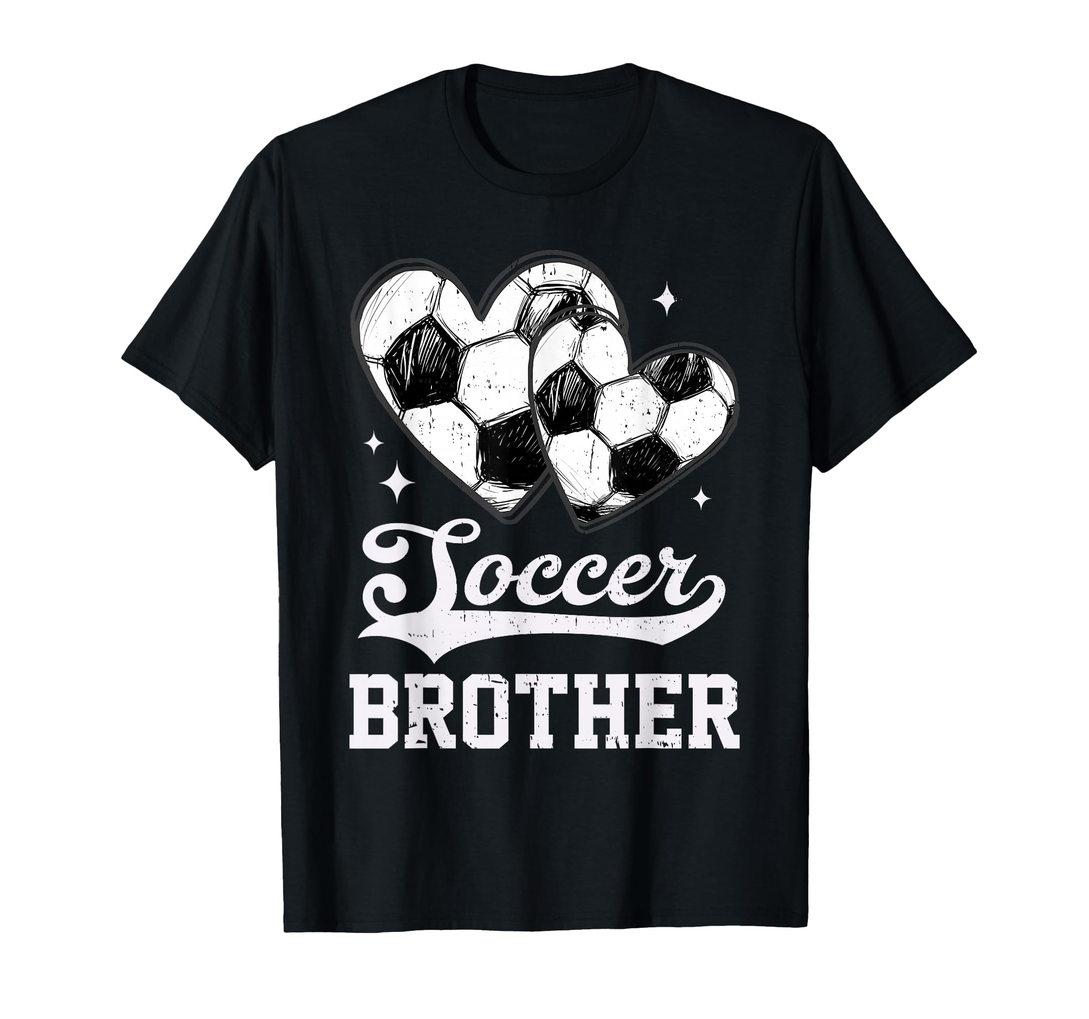 Soccer Heart Brother Soccer Player T-Shirt - Graphic Print Unisex - T-Shirt, Sweatshirt, Hoodie