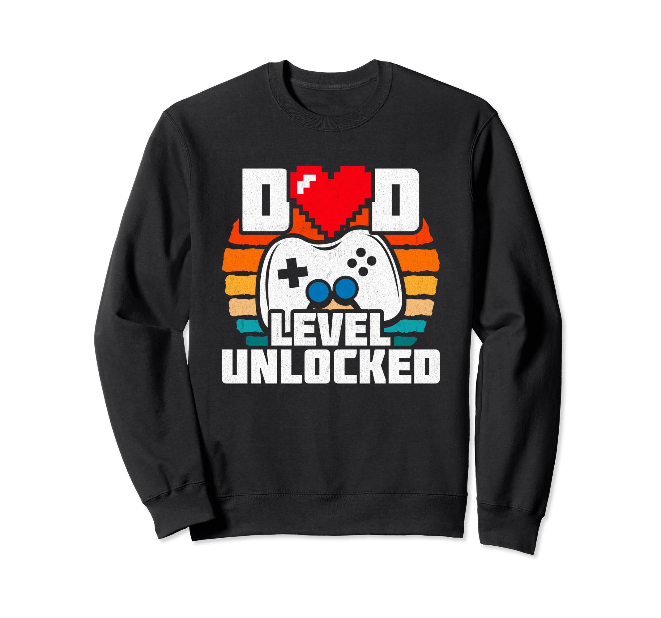 New Dad Level Unlocked Gamer Dad Sweatshirt - Graphic Print Unisex - T-Shirt, Sweatshirt, Hoodie