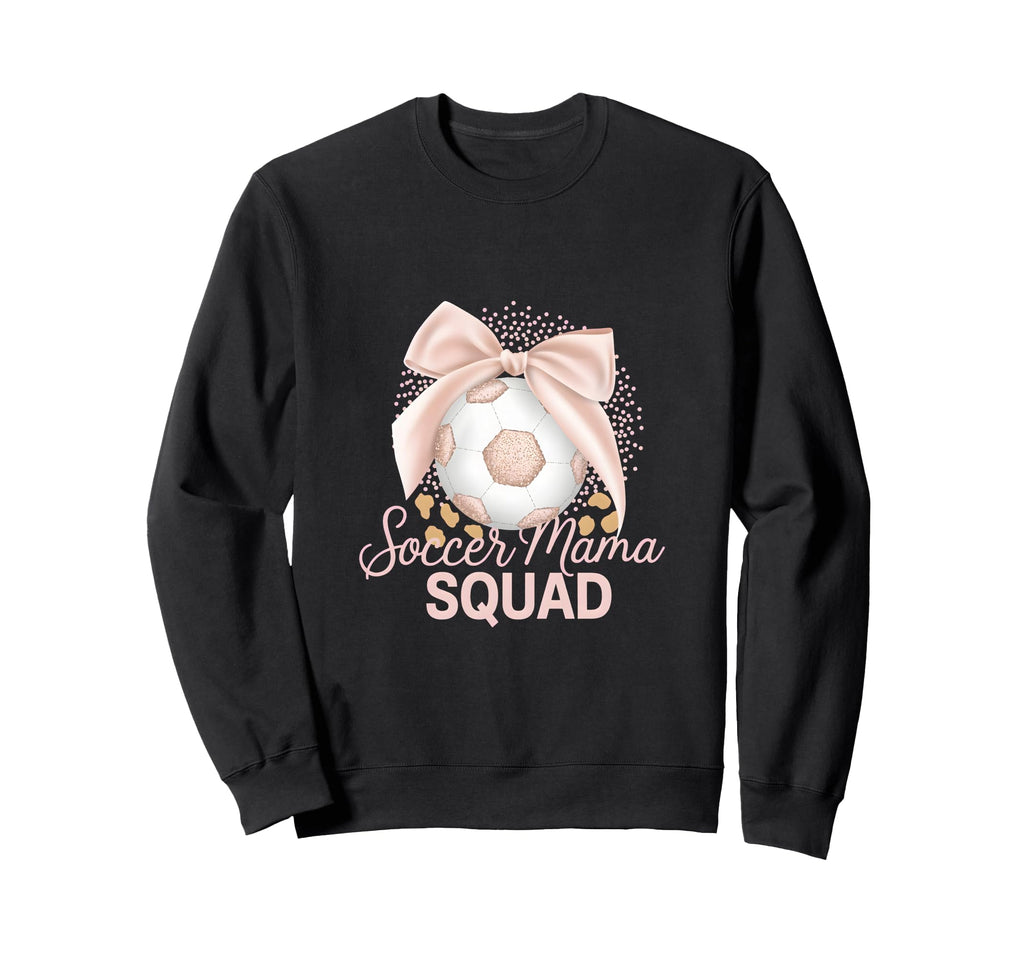 Soccer Mama Squad Coquette Sideline Sweatshirt - Novelty Apparel Unisex - T-Shirt, Sweatshirt, Hoodie