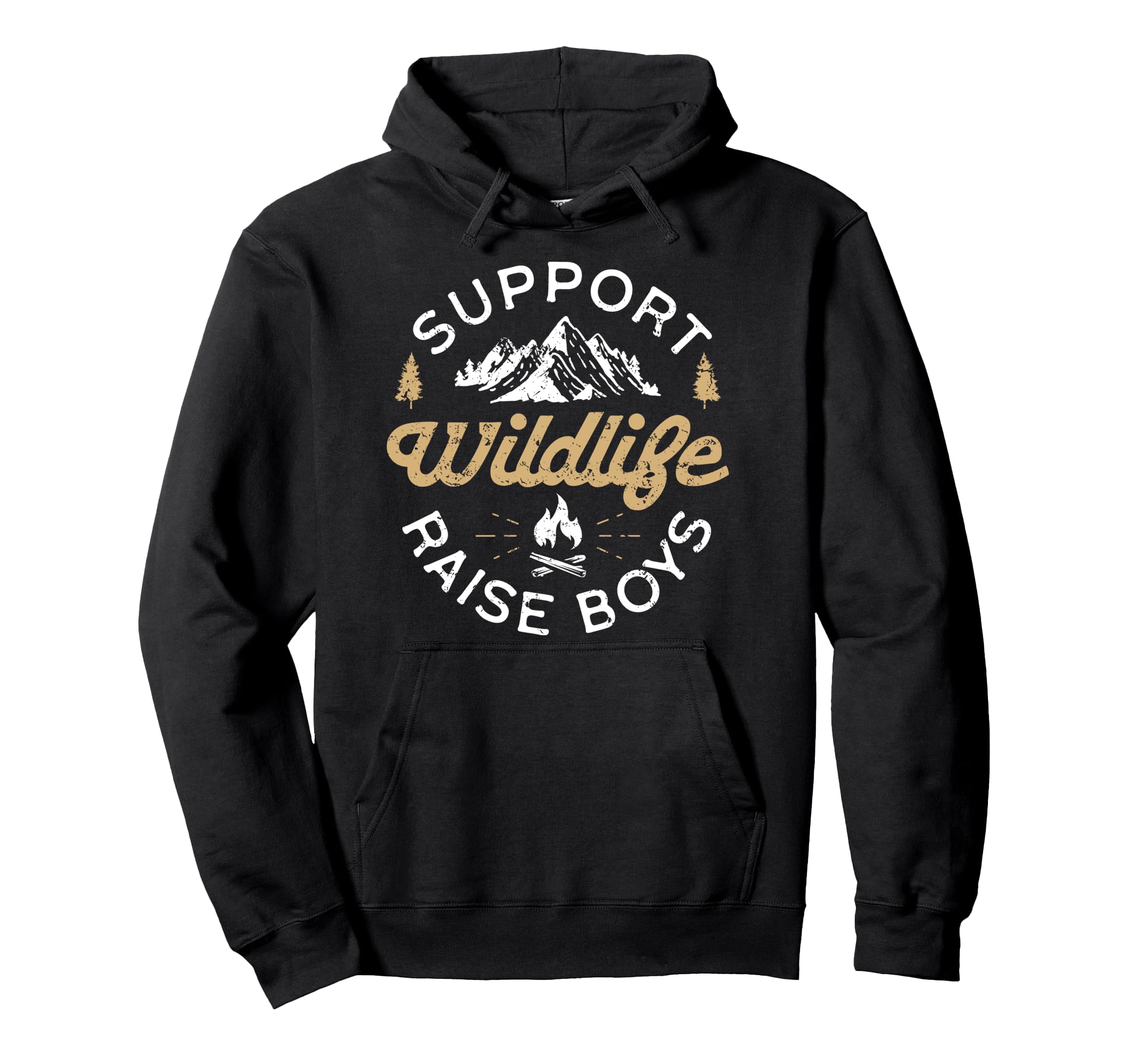 Support Wildlife Raise Parent Mom Dad Hoodie - Novelty Apparel for Adults - T-Shirt, Sweatshirt, Hoodie