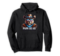 Papa Bear Gifts Funny Birthday Fun Hoodie - Custom Art Print Men Women - T-Shirt, Sweatshirt, Hoodie