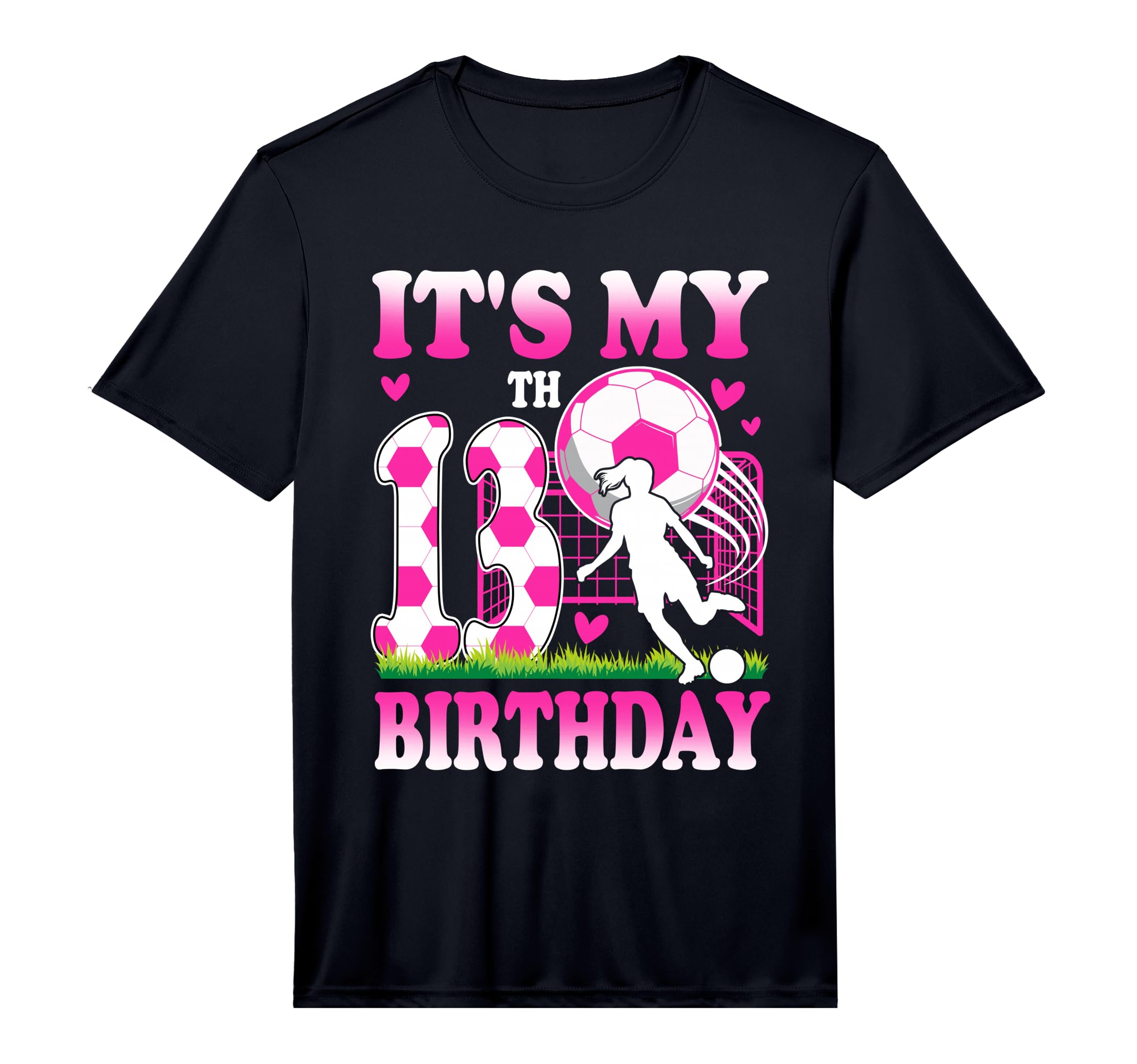 13 Year Old Birthday Soccer Themed T-Shirt - Fun Novelty Design Men Women - T-Shirt, Sweatshirt, Hoodie