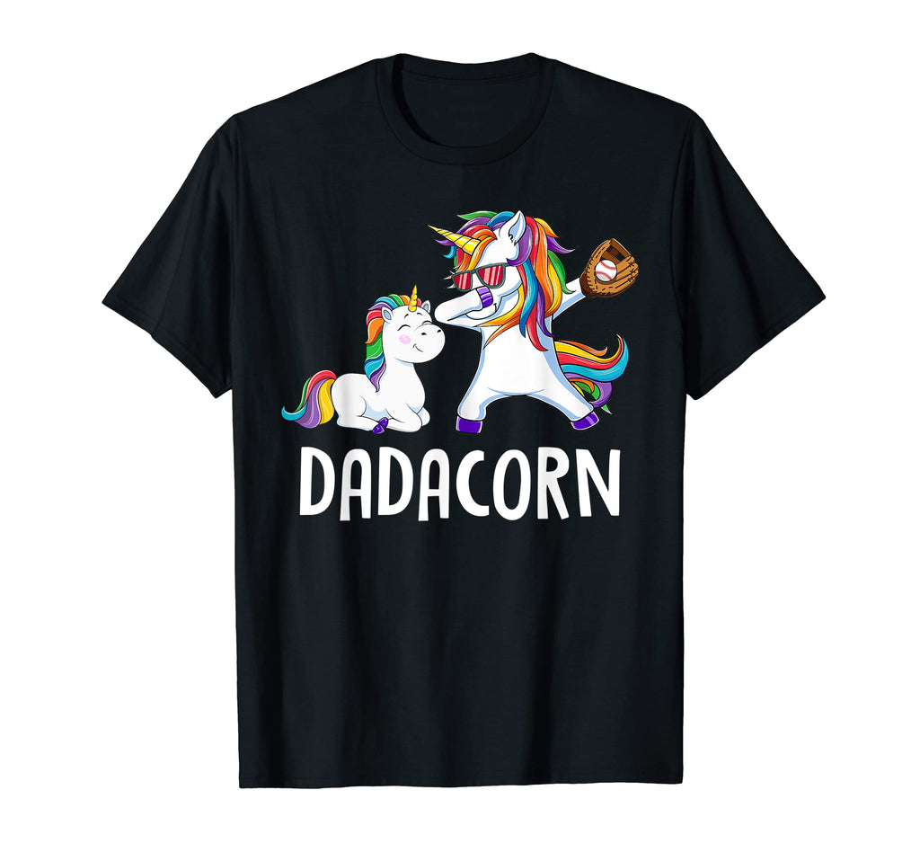 Dadacorn Baseball Dad Unicorn Baseball T-Shirt - Graphic Print Men Women - T-Shirt, Sweatshirt, Hoodie