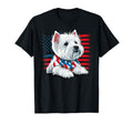 Usa 4Th July West Highland White T-Shirt - Graphic Print for Adults - T-Shirt, Sweatshirt, Hoodie