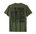 Paper Rock Scissors Gun Camo Funny Dad T-Shirt - Fun Novelty Design Unisex - T-Shirt, Sweatshirt, Hoodie