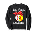 Busy Raising Ballers Funny Softball Sweatshirt - Unique Graphic Men Women - T-Shirt, Sweatshirt, Hoodie