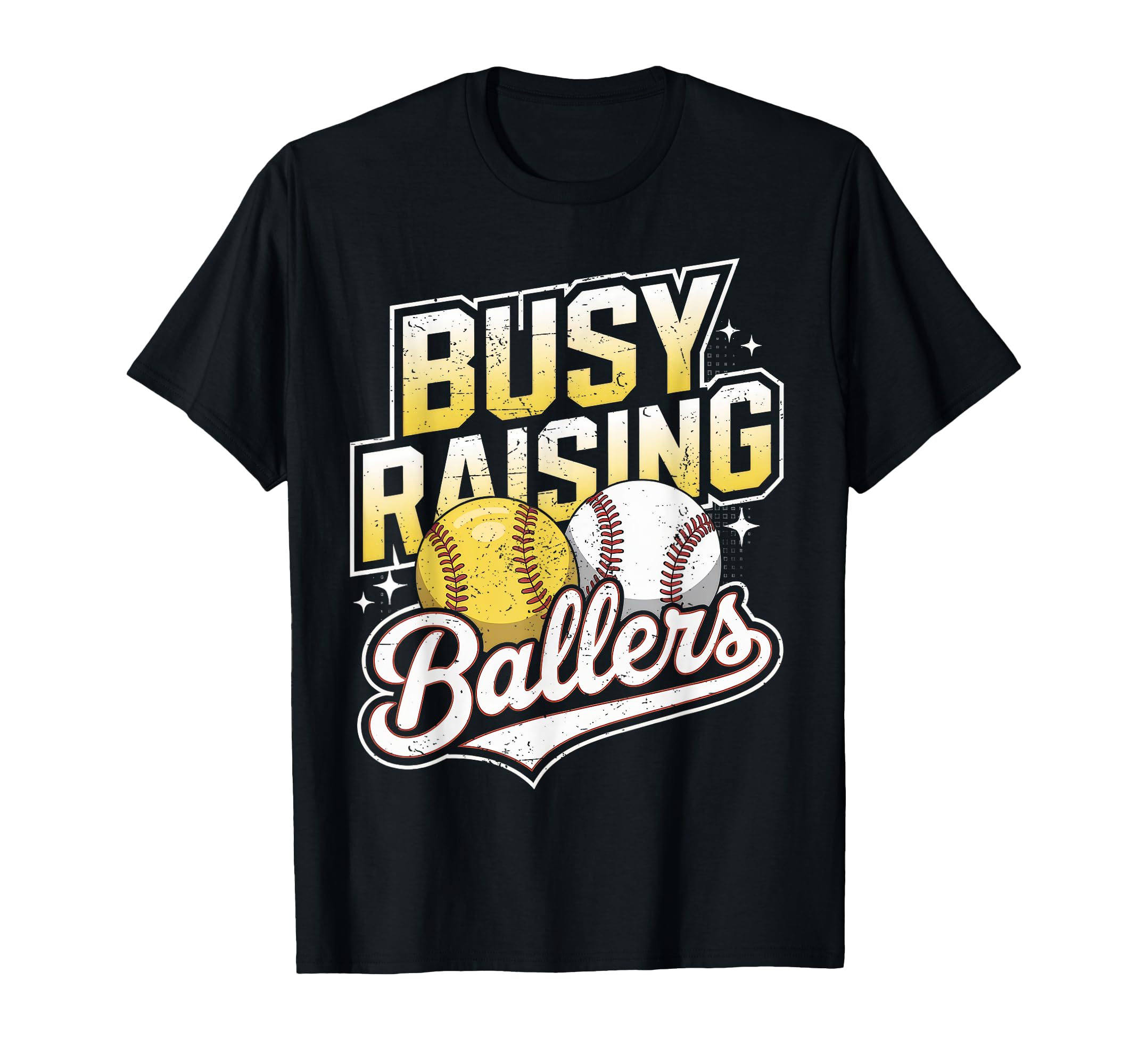 Busy Raising Ballers Softball And T-Shirt - Unique Graphic Men Women - T-Shirt, Sweatshirt, Hoodie